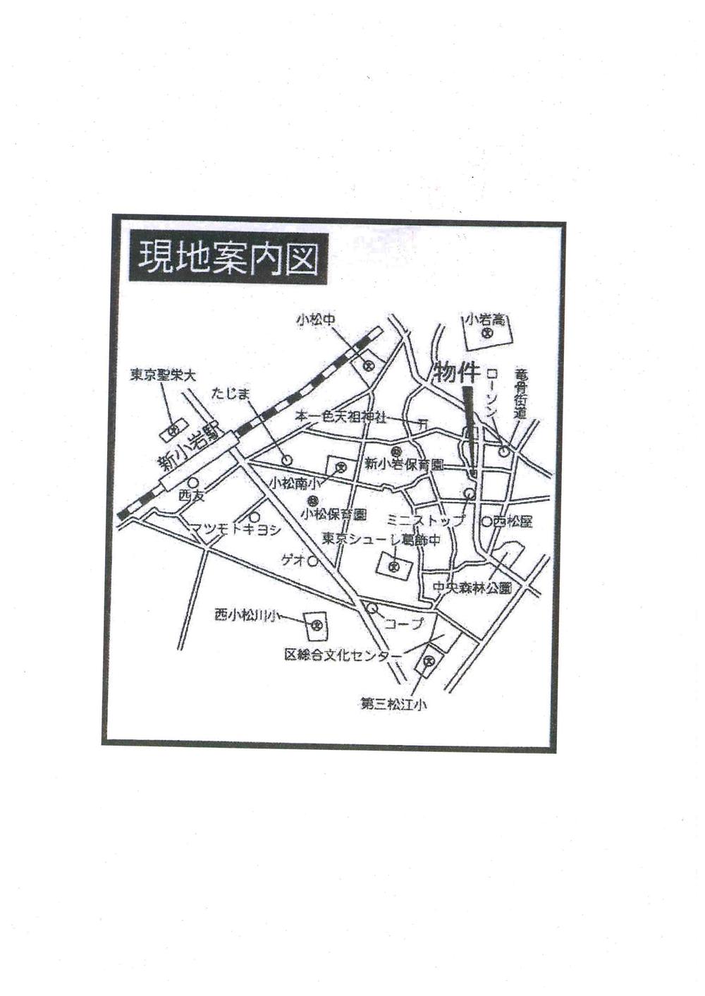 Local guide map. Edogawa Hon'isshoku 1-6