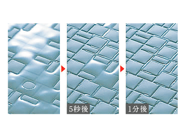 Bathing-wash room.  [Mosaic pattern] Since the drainage to prevent the formation of containing the dirty puddle, Quickly dry, Dirt rest also will be less. (Same specifications)