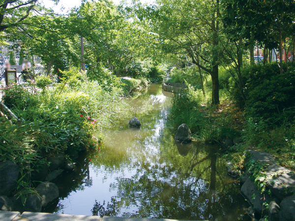 Surrounding environment. Ichinoe Sakaigawa hydrophilic green space (about 680m / A 9-minute walk)