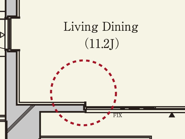 Other.  [Out frame design] You can use the waste without clean the inside of the dwelling unit by bring the pillars on the balcony. (Conceptual diagram)