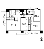 Floor: 2LDK + S + TR, the occupied area: 72.53 sq m