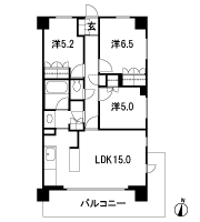 Floor: 3LDK + TR, the occupied area: 70.57 sq m