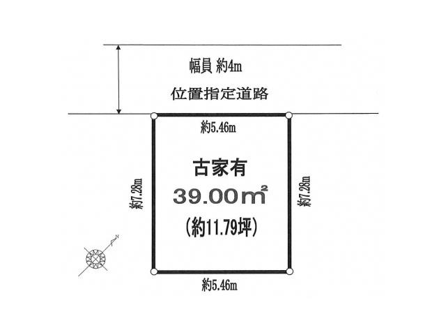 Compartment figure. Land price 9 million yen, Land area 39 sq m
