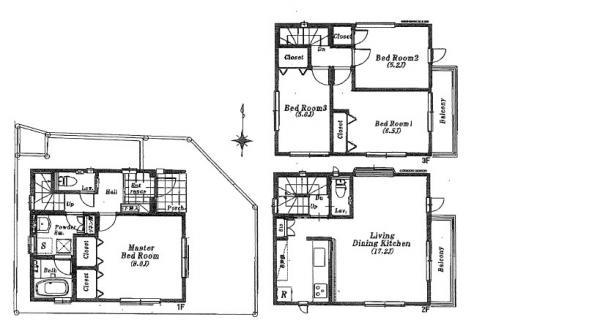 Floor plan. 51,800,000 yen, 4LDK, Land area 70.46 sq m , Building area 102.04 sq m