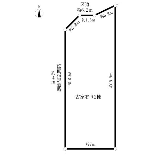 Compartment figure. Land price 29,800,000 yen, Land area 172.23 sq m