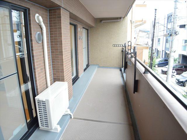 Balcony. Wide balcony