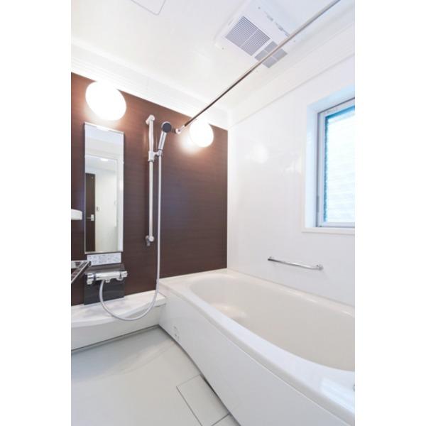 Bathroom. Example of construction bus