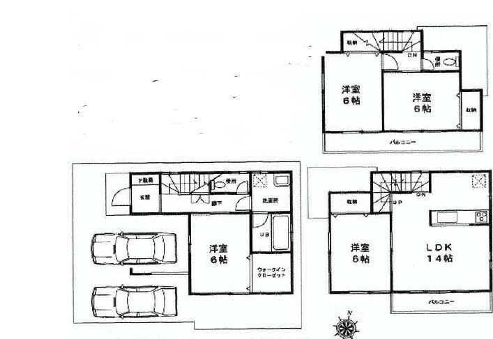 Floor plan. 39,800,000 yen, 3LDK, Land area 76.61 sq m , Building area 103.5 sq m