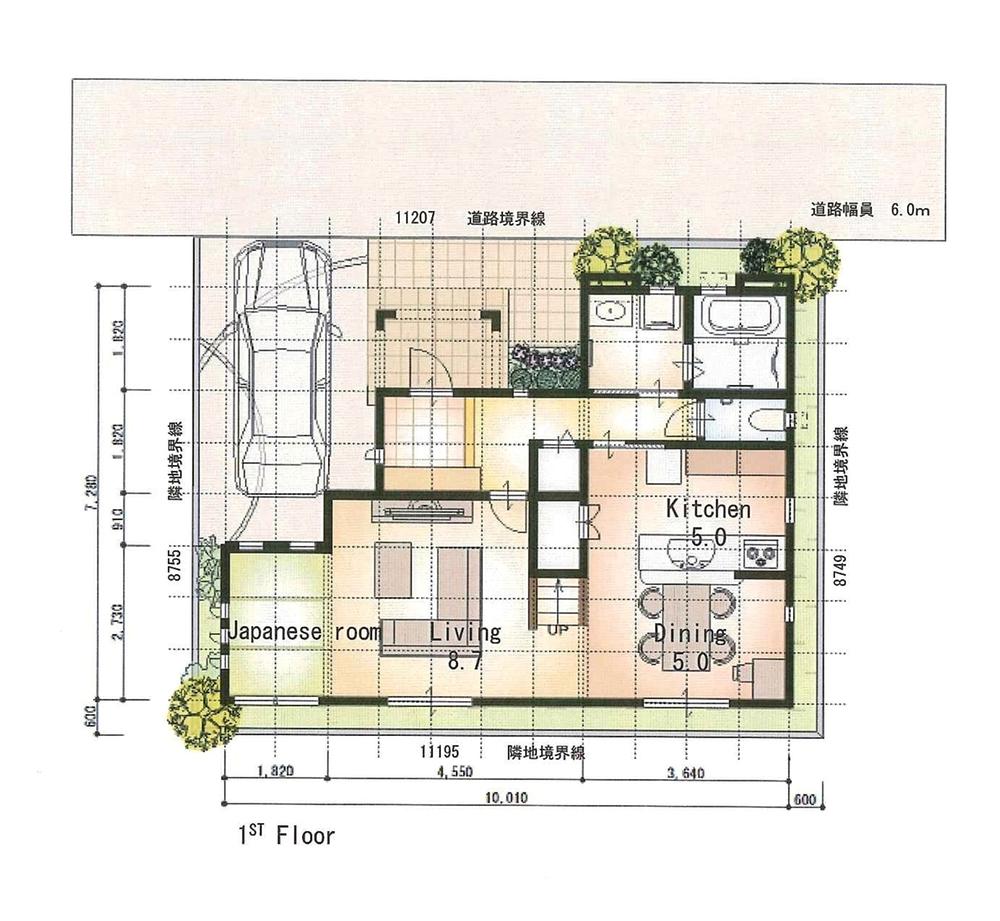 Building plan example (floor plan). 1 Kaikan floor plan