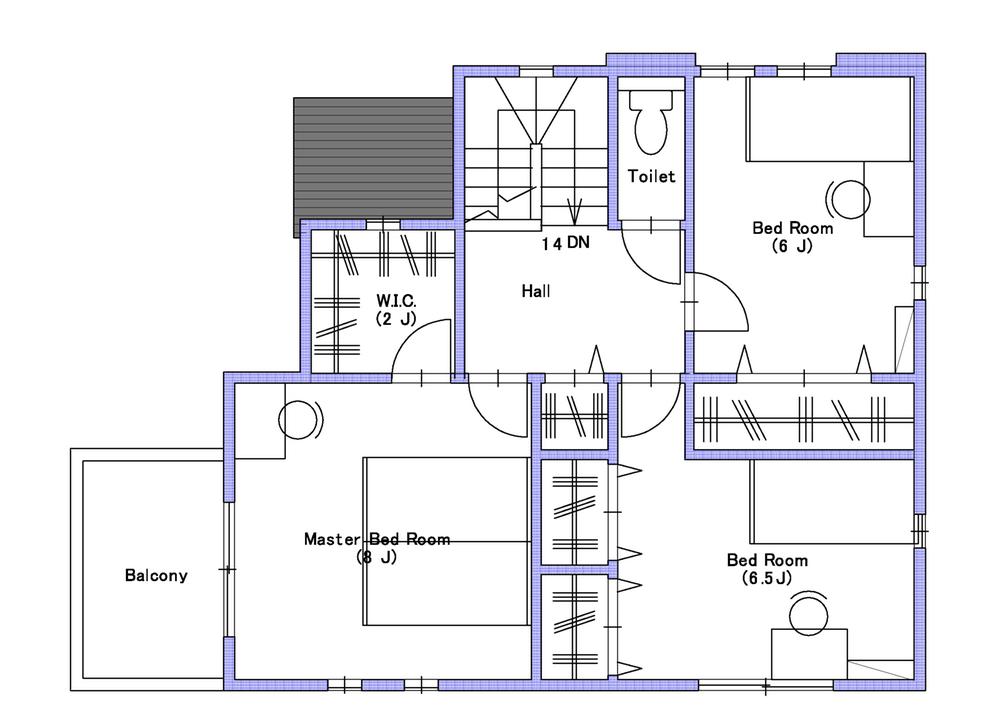 Building plan example (floor plan). 2 Kaikan floor plan