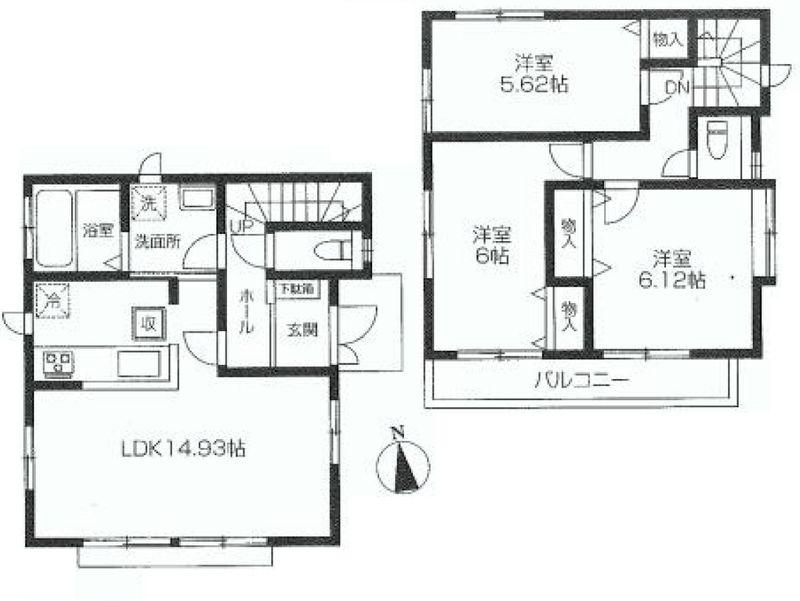 Floor plan. 37,800,000 yen, 3LDK, Land area 102.23 sq m , Building area 79.59 sq m floor plan