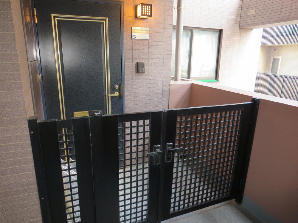 Entrance. It is the entrance before porch is a corner room unique