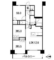 Floor: 2LDK + S (storeroom) + WIC + SIC, the occupied area: 65.25 sq m, Price: 38,400,000 yen ・ 39,600,000 yen, now on sale