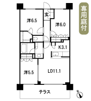 Floor: 3LDK + WIC, the occupied area: 70.04 sq m, Price: 37,650,000 yen, now on sale