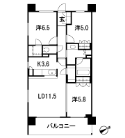Floor: 3LDK + WIC, the area occupied: 72.6 sq m, Price: 39,502,000 yen, now on sale