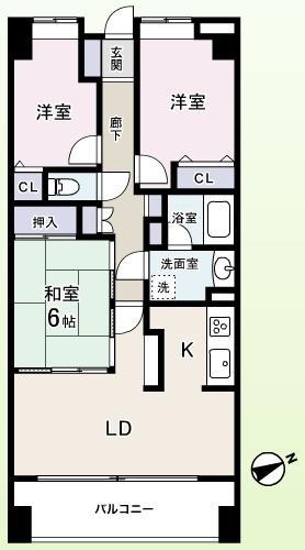 Floor plan. New renovation completed ☆ Bright dwelling unit!