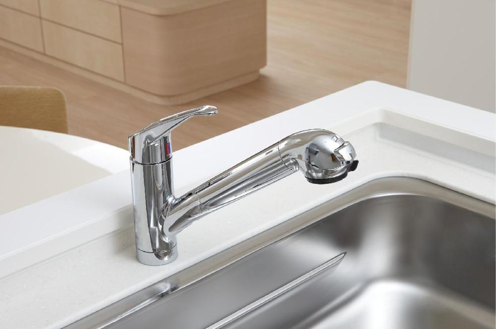 Kitchen. Water purifier mixing faucet with integrated hand shower