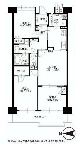 Floor plan. 3LDK+S, Price 31,400,000 yen, Occupied area 67.62 sq m , Balcony area 10.02 sq m floor plan