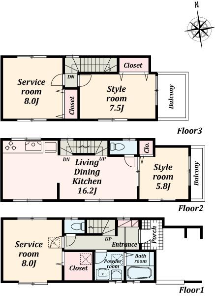 Floor plan. 250m to fresh food Museum HOTODA