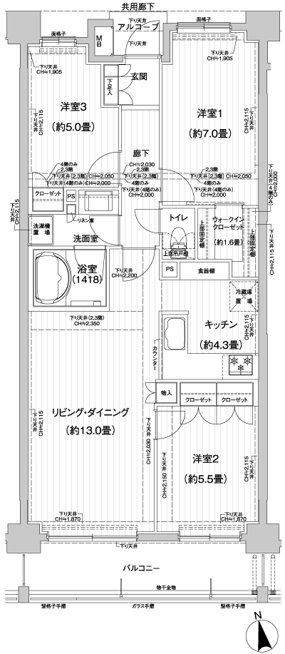 Floor: 3LDK, occupied area: 74.68 sq m, Price: 35,300,000 yen, now on sale