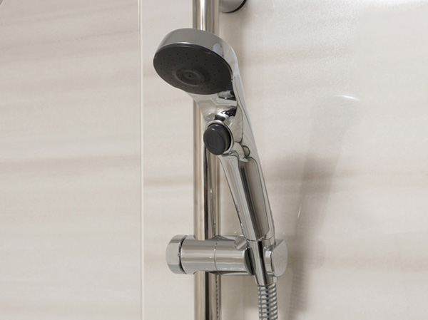Bathing-wash room.  [Fushiyu function shower head] Water of out possible stop at the click button of the shower head. About 32 percent of the water-saving effect compared with the company's traditional shower.