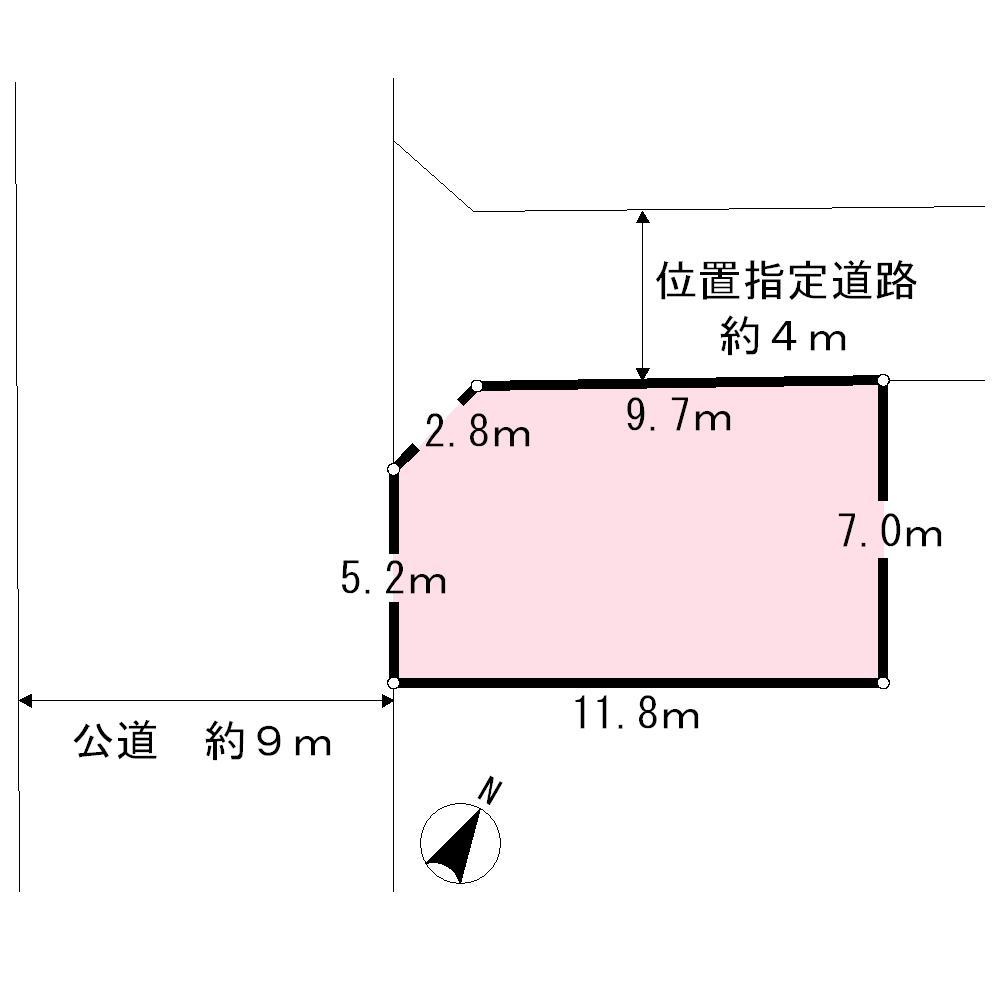 Compartment figure. Land price 28.8 million yen, Land area 82 sq m