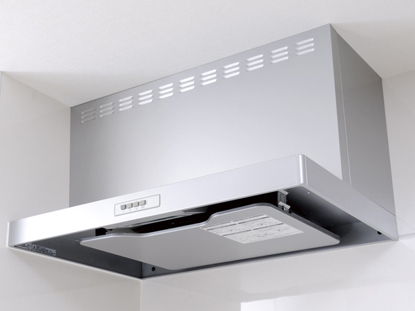 Kitchen.  [Rectification Backed range hood] It has adopted the current plate to up the suction efficiency of the air to the range hood. Care is also easy, Oil stains also get easily wipe. (Part shape There are different types)