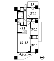Floor: 3LDK + DEN + 2WIC + SIC, the occupied area: 76.88 sq m, price: 36 million yen, currently on sale