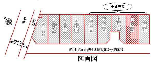 Compartment figure. Land price 36,300,000 yen, Land area 80.5 sq m