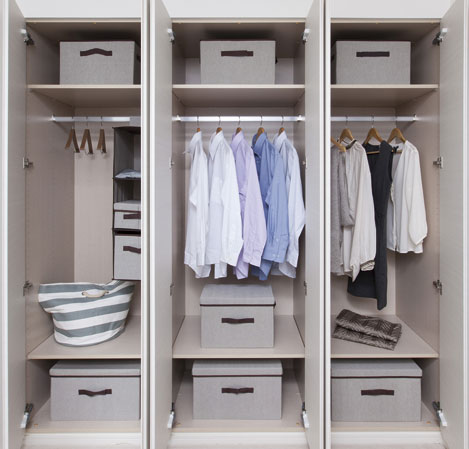 Receipt.  [closet] Functional storage space provided in the room throughout, such as installing a closet to all households.