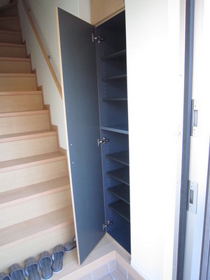 Entrance. Shoe box