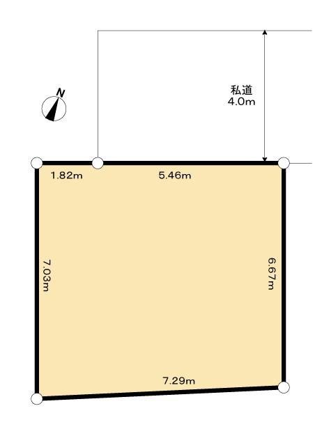 Compartment figure. Land price 15.8 million yen, Land area 49.86 sq m compartment view