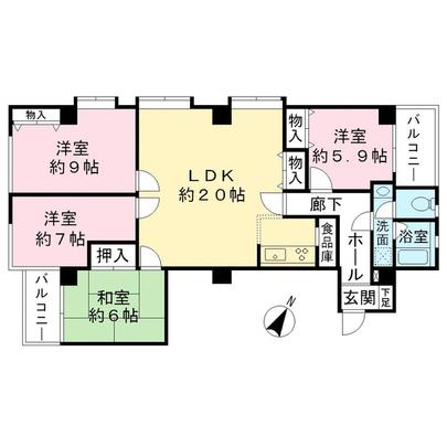 Floor plan. Edogawa-ku, Tokyo Hirai 7-chome