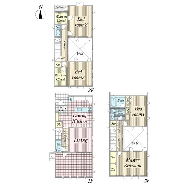 Floor plan. 69,800,000 yen, 4LDK, Land area 169.92 sq m , Building area 150.38 sq m