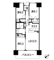 Floor: 3LDK + WIC, the occupied area: 73.64 sq m, Price: 49,980,000 yen ・ 53,780,000 yen, now on sale