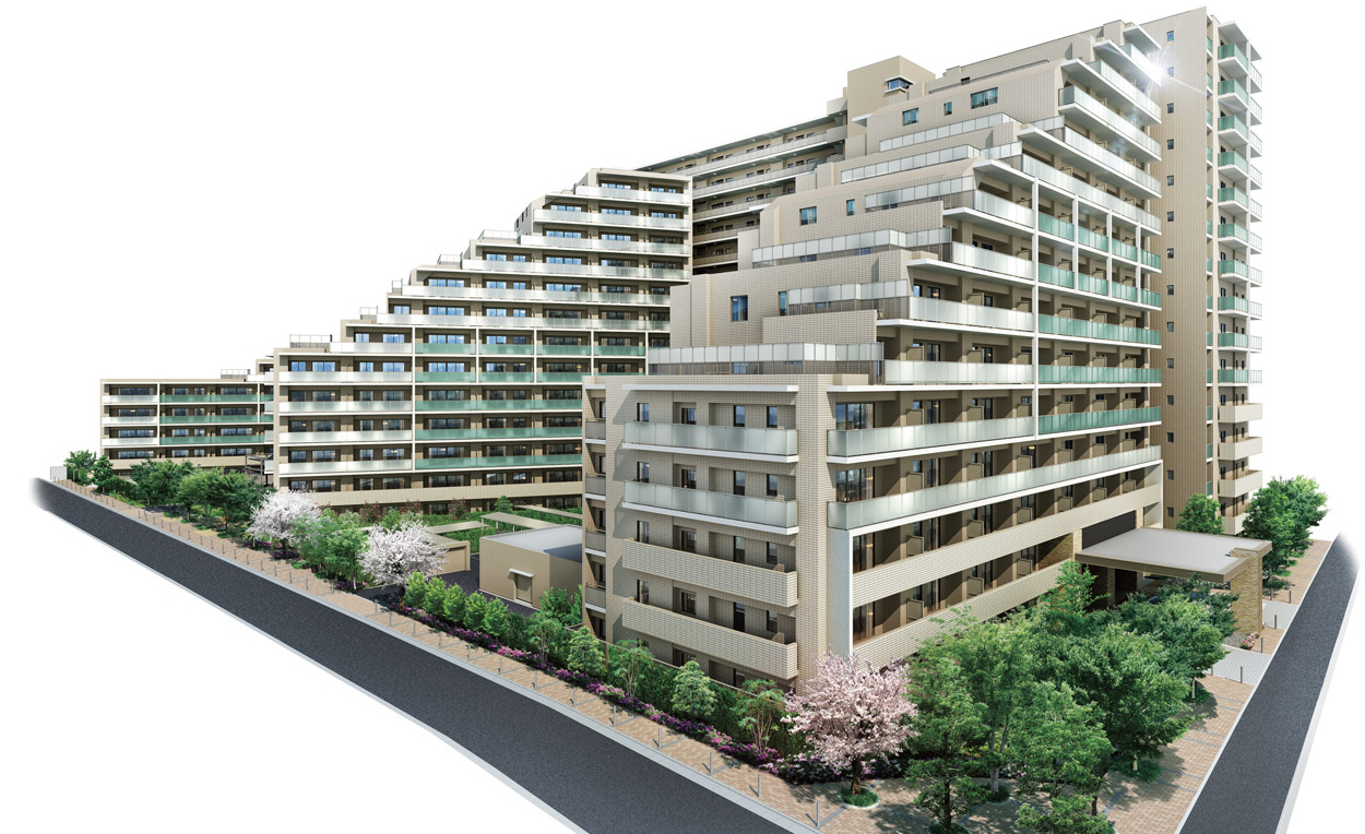 Exterior - Rendering  ※ 1: New condominium since January 1993 Edogawa whereabouts, Within a 10-minute walk station, Total units 450 units or more (March 2013 currently / MRC survey)