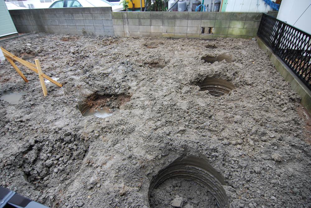 Construction ・ Construction method ・ specification. About 25 this before and after, Depth 4 ~ 6 m interleaves.