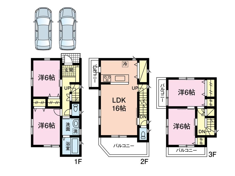 Floor plan. 34,990,000 yen, 4LDK, Land area 90.22 sq m , Building area 99.77 sq m
