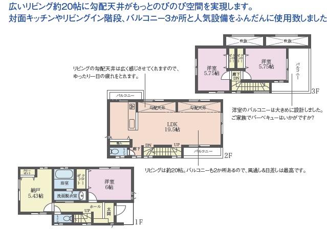 Other building plan example. Building plan example (No. 3 locations) Building Price      18 million yen building area 98 sq m