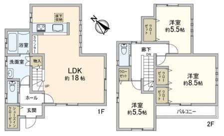 Floor plan. Floor plan of 3LDK