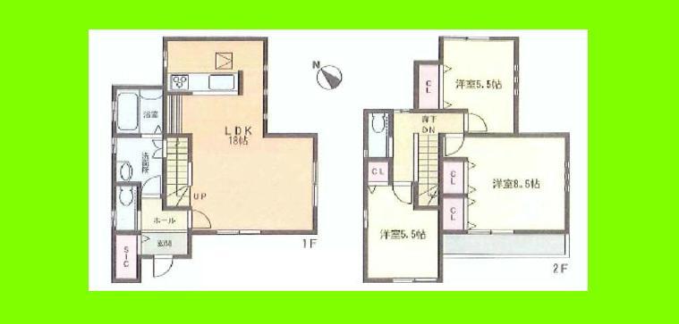 Floor plan. 36,900,000 yen, 3LDK, Land area 100.16 sq m , 92 sq m 3LDK floor plan building area