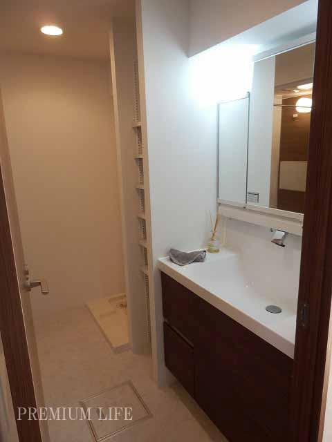 Wash basin, toilet. Hand vanities with shower is convenient to Shan cleaning and morning