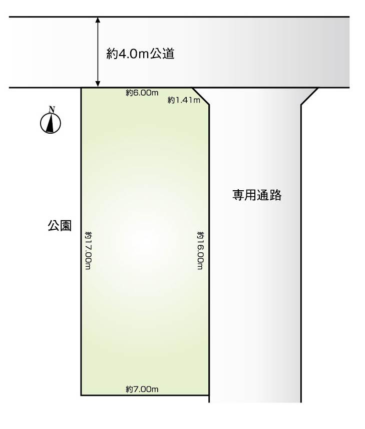 Compartment figure. Land price 29,800,000 yen, Land area 119.57 sq m