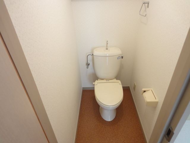 Toilet. Western-style toilet It comes with a shelf
