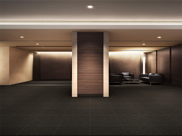 Shared facilities.  [Entrance Hall feel the peace and elegance] Entrance Hall with depth in Wide, Chic's quality space to entertain towards the people and guests live in nestled presence of mind.  ※ Entrance Hall Rendering ※ Which was raised to draw based on the drawings of the planning stage, In fact a slightly different. Also, We have omitted details and equipment, etc. of shape.