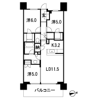 Floor: 3LD ・ K + N (storeroom) + 2WIC (walk-in closet), the occupied area: 70.95 sq m, Price: TBD
