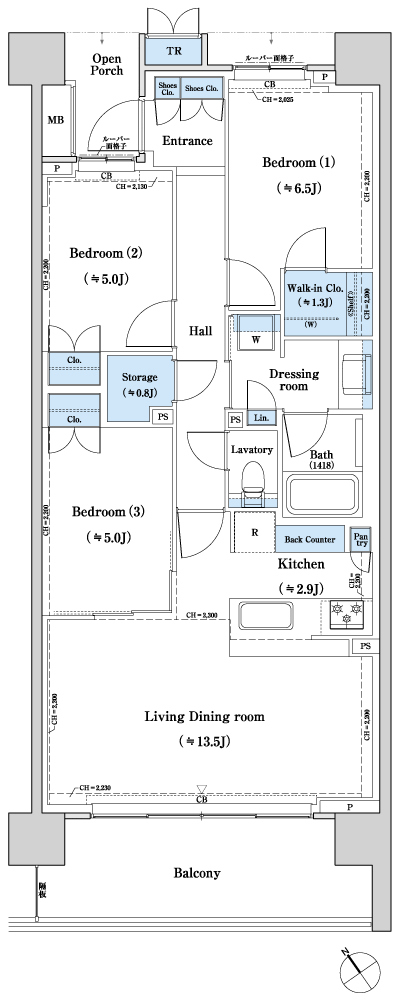 Floor: 3LD ・ K + WIC + ST + TR, the occupied area: 77.56 sq m, Price: TBD