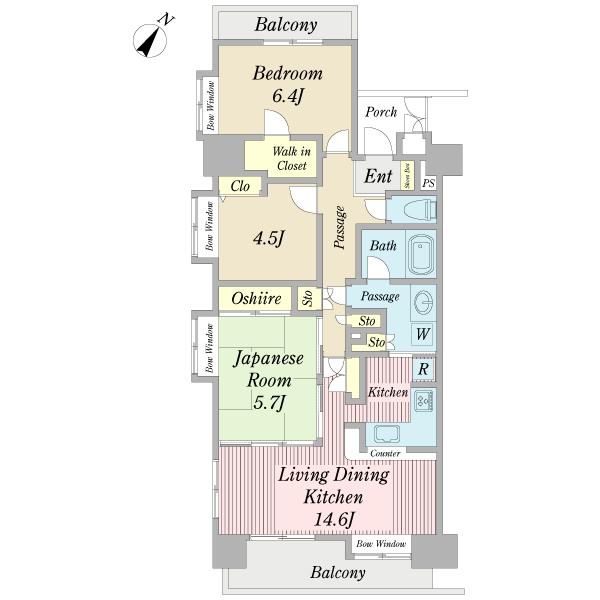 Floor plan. 2LDK+S, Price 35,800,000 yen, Occupied area 75.14 sq m , Balcony area 11.85 sq m