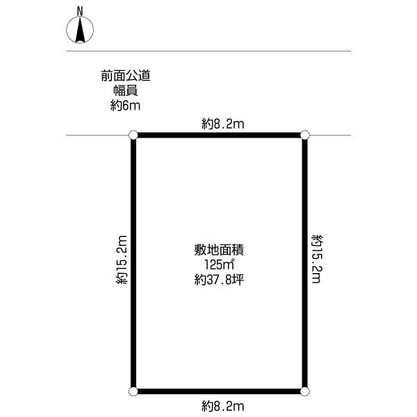 Compartment figure. Land price 47 million yen, Land area 125 sq m