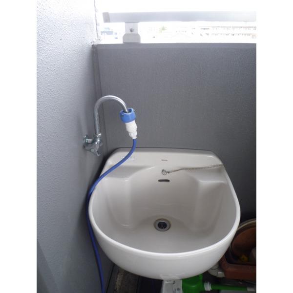 Other introspection. The balcony comes with a slop sink